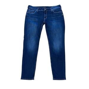 Silver Jeans Co. Boyfriend Jeans Women’s 34/29 Low Rise Blue Dark Wash Denim